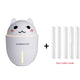3 in 1 320ML USB Air Humidifier Ultrasonic Cool-Mist Adorable Pet Mini Humidifier With LED Light Mini USB Fan