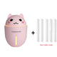 3 in 1 320ML USB Air Humidifier Ultrasonic Cool-Mist Adorable Pet Mini Humidifier With LED Light Mini USB Fan