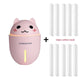 3 in 1 320ML USB Air Humidifier Ultrasonic Cool-Mist Adorable Pet Mini Humidifier With LED Light Mini USB Fan