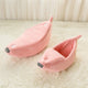 Banana Cat Bed House Cute Banana Puppy Cushion Kennel Warm soft Pet bet cat Supplies Mat Beds for Cats Kittens