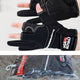 Leather gloves for fishing glove three figner